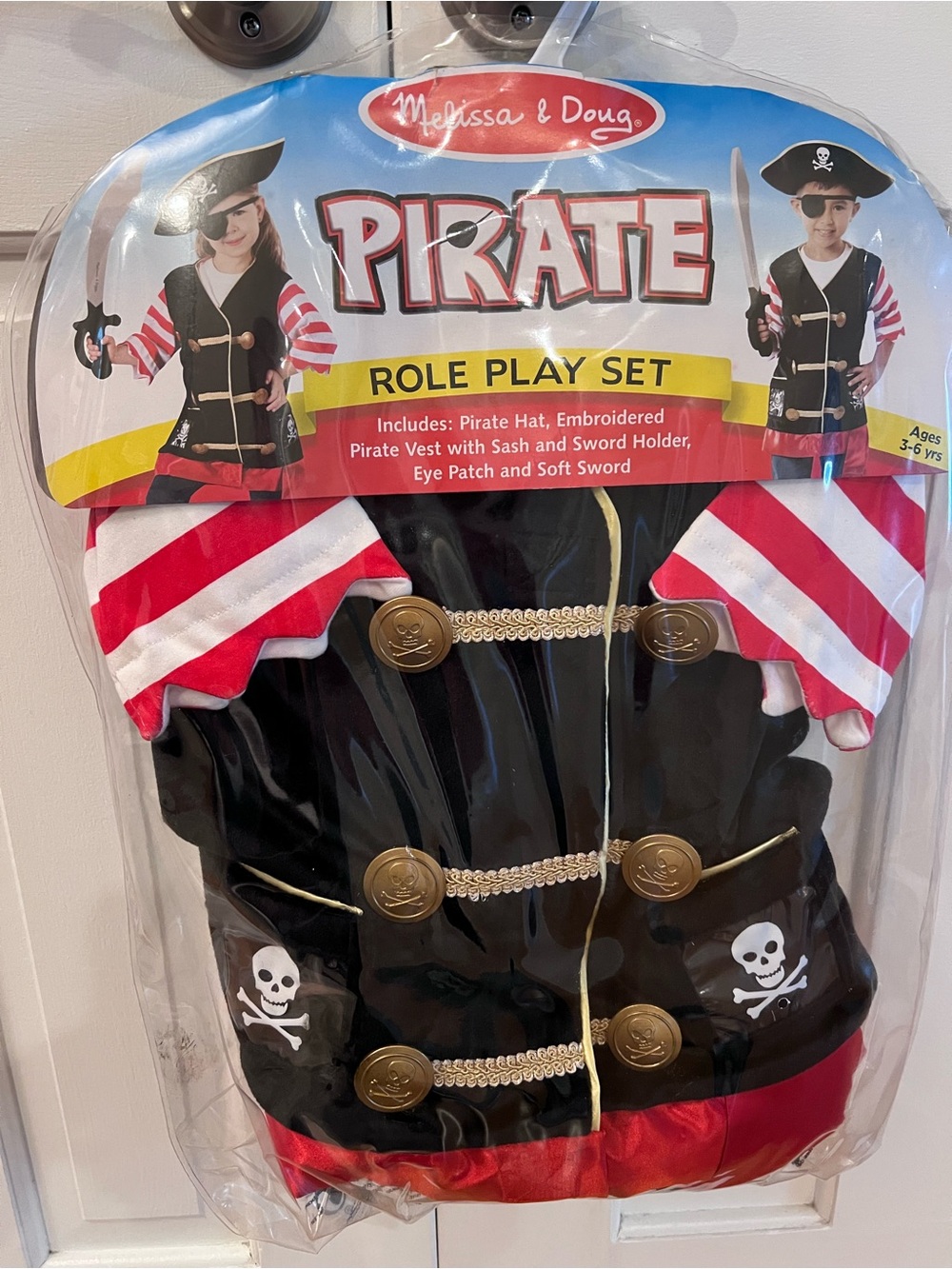 Melissa & Doug Kids Pirate Role Play Costume